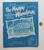 The Happy Wanderer song VAL DE RI RA vintage sheet music Welsh German English